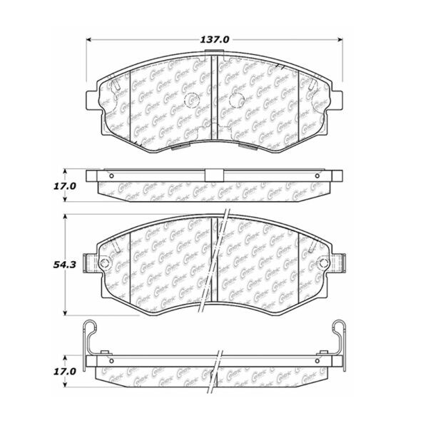 Centric Premium Pads,300.07000